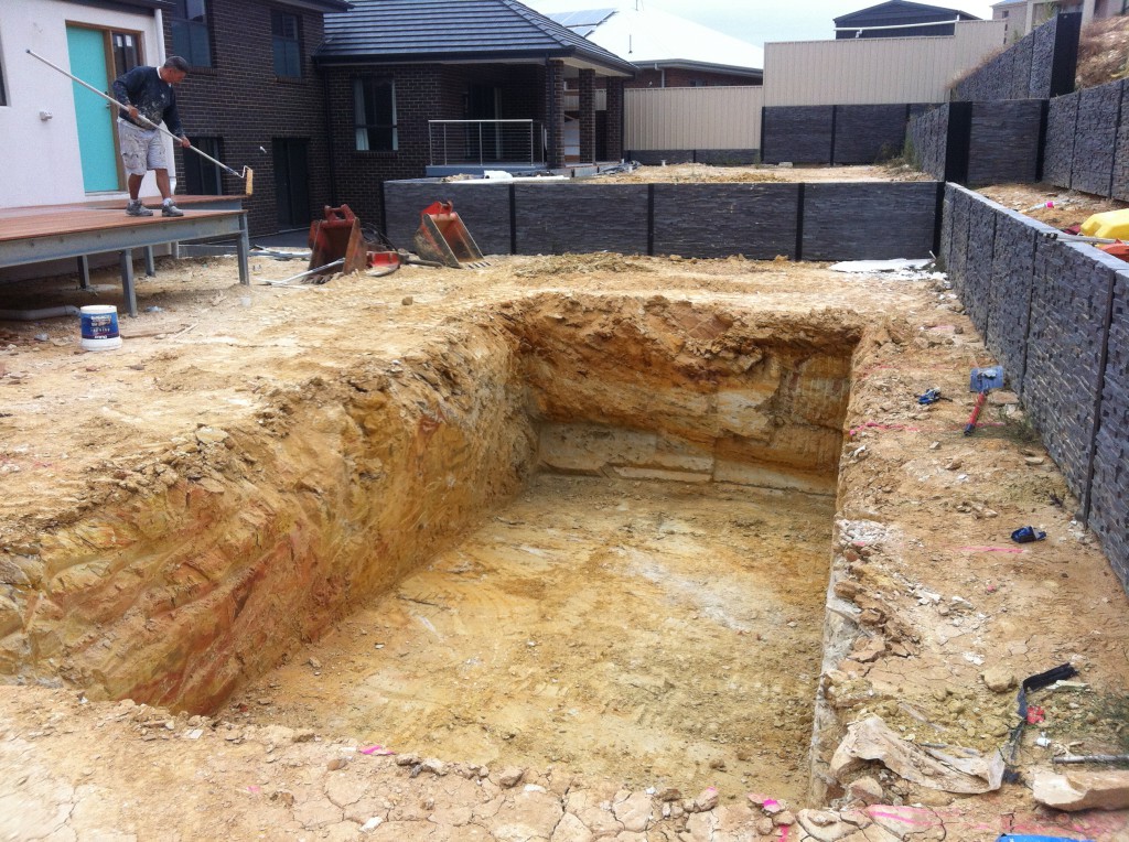Swimming pool post-excavation - Golden Grove 2